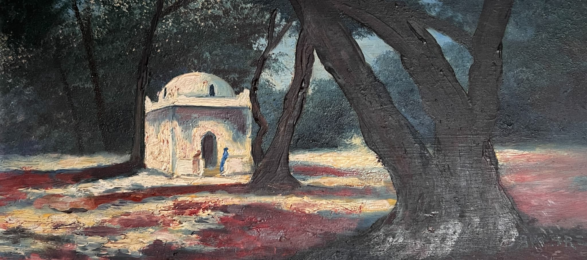 Painting by Sydney M. BROAD	(1853-1942) Oriental Landscape image 1