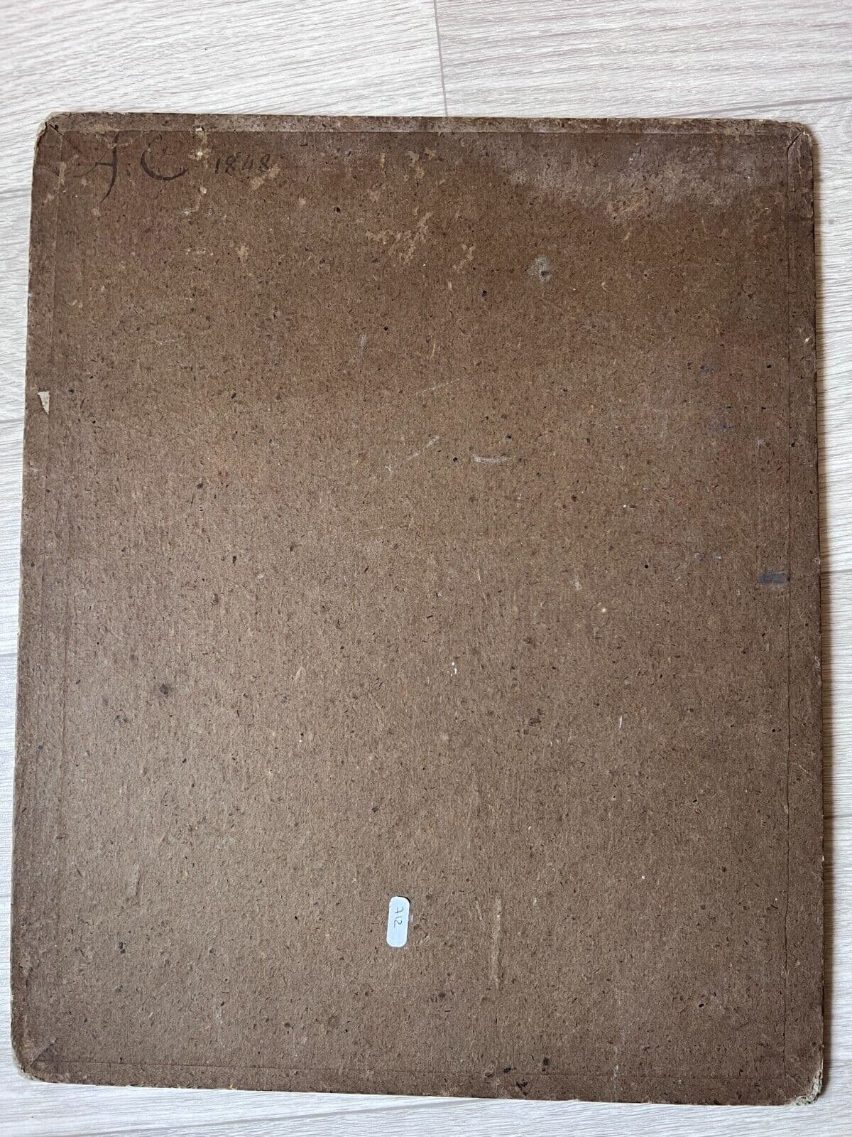 Painting Murder Scene and People signed 1848 image 2