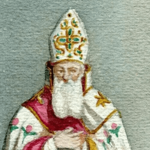 Antique Drawing Original Signed Costume, Man, Italy, Religious, Church, Pope image 3