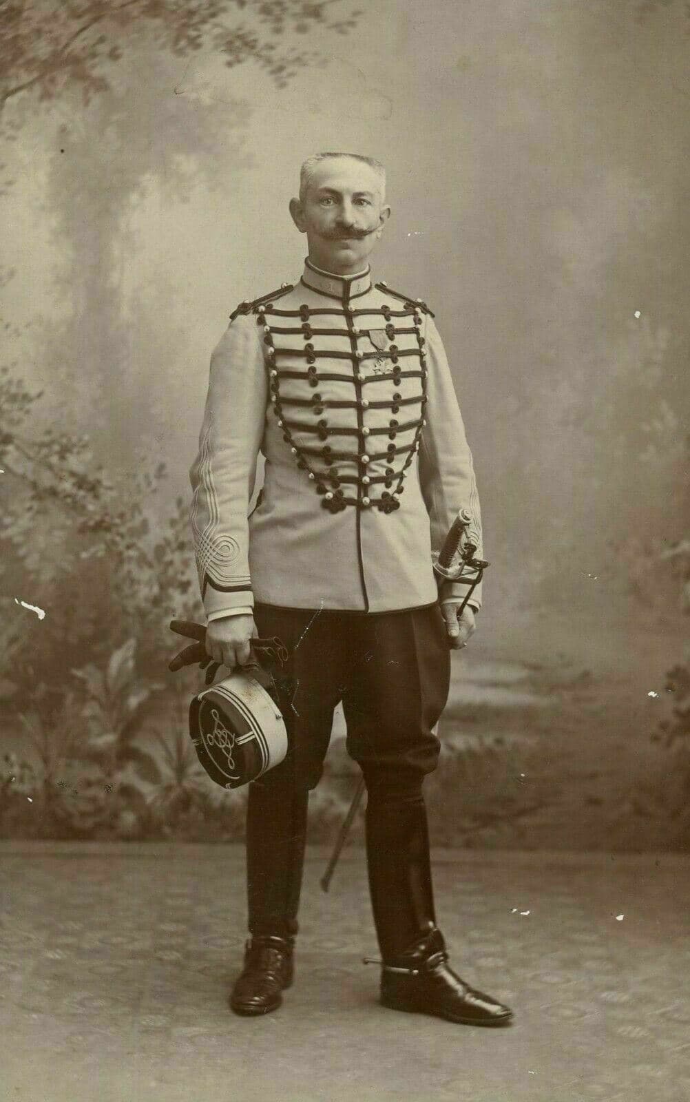 Cabinet Card Photograph BLAIN FRERES Marquis de la Vauzelle Dedicated c. 1895