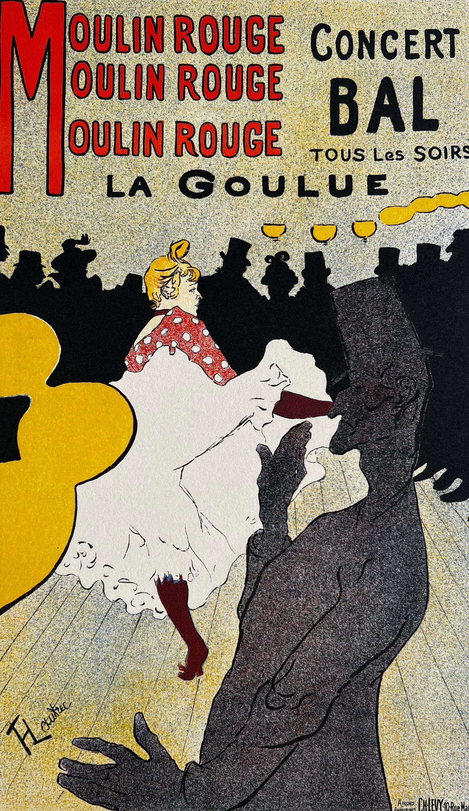 Vintage Print Moulin Rouge, la Goulue