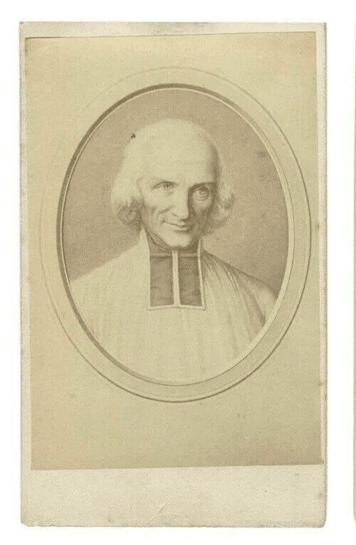 CDV Vintage Photograph J.M.B VIANNEY Ars Priest - Albumen c 1870
