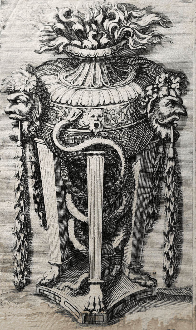 Jean Le Pautre (1618–1682) Vase, Architecture Etching