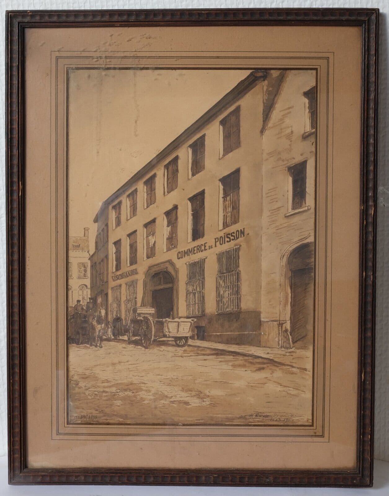 Drawing Life Working Scene, Cityview, Fish trade 1900 image 3