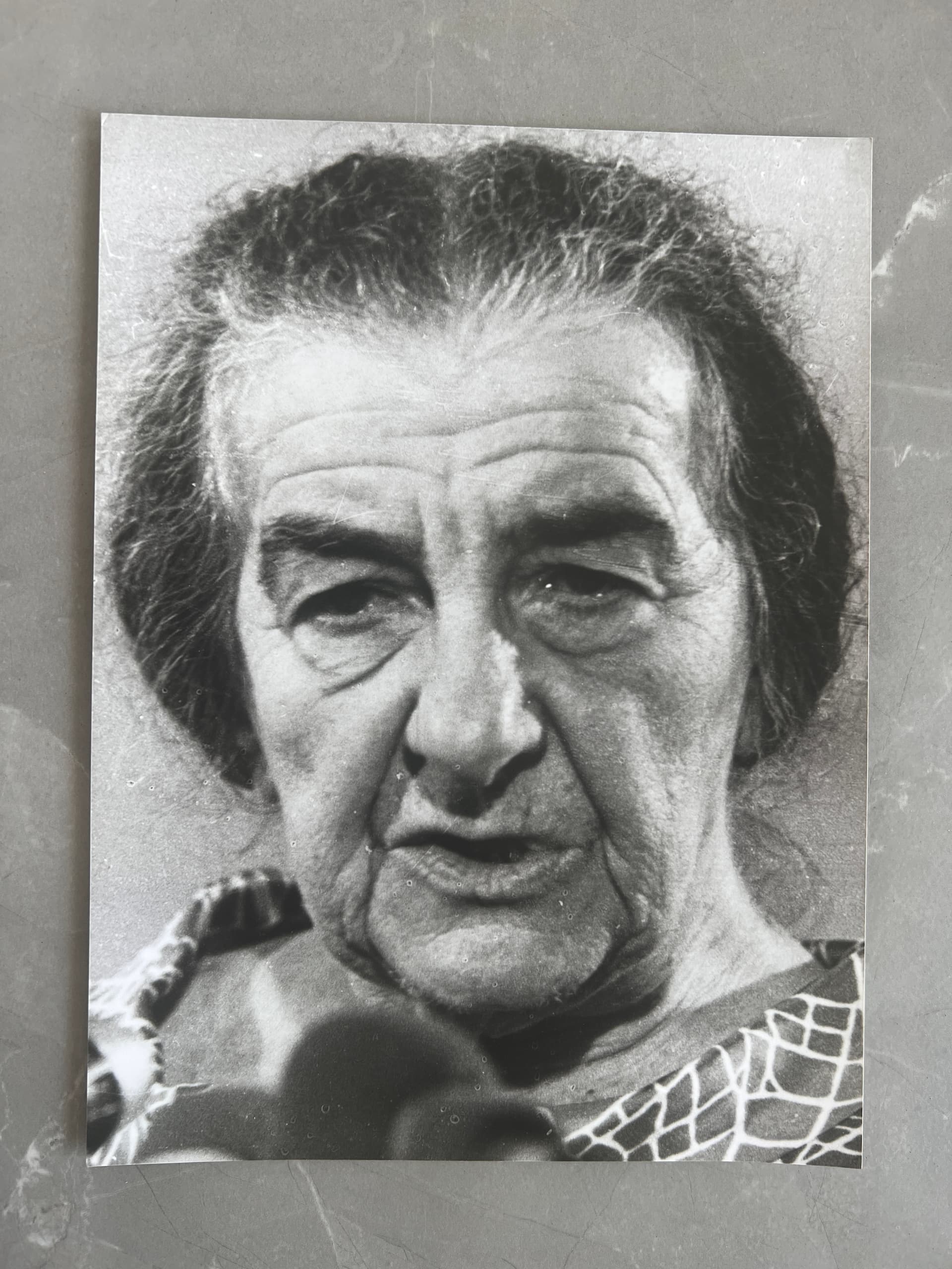 Press Photo A.F.P - Golda Meir in Tel-Aviv 1973