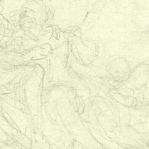 Antique Pencil Drawing 19th century Scene de Genre with Figures Artwork image 2