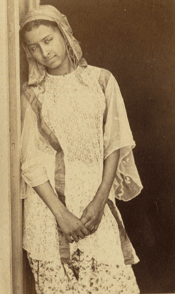 CDV Vintage Photographs Orientalist Woman Portrait c.1870