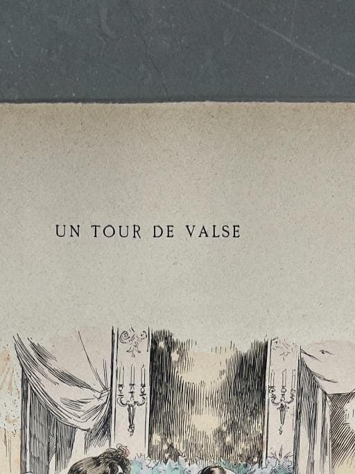 Un Tour de Valse - French Vintage Illustration image 3