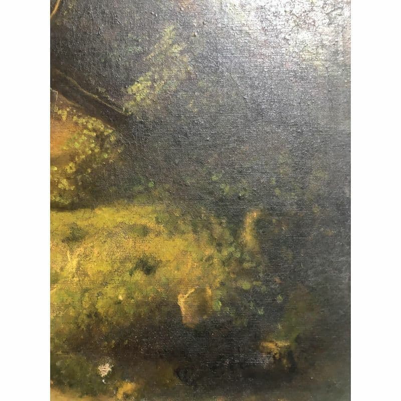 George CHAMIER (1842-1915) Landscape and Figures Painting