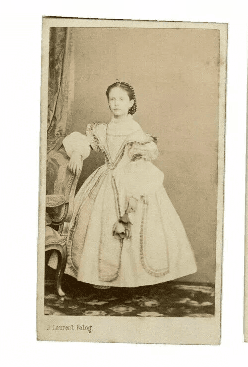 CDV Vintage Photographs J.LAURENT - Infanta Isabel de Borbon c.1860
