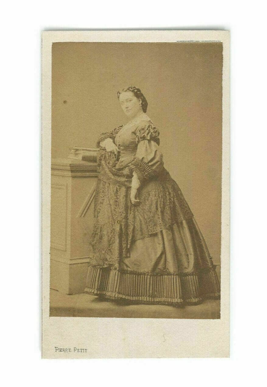 CDV Vintage Photographs PIERRE PETTIT - Marie Cabel - OPERA - Albumen c.1862
