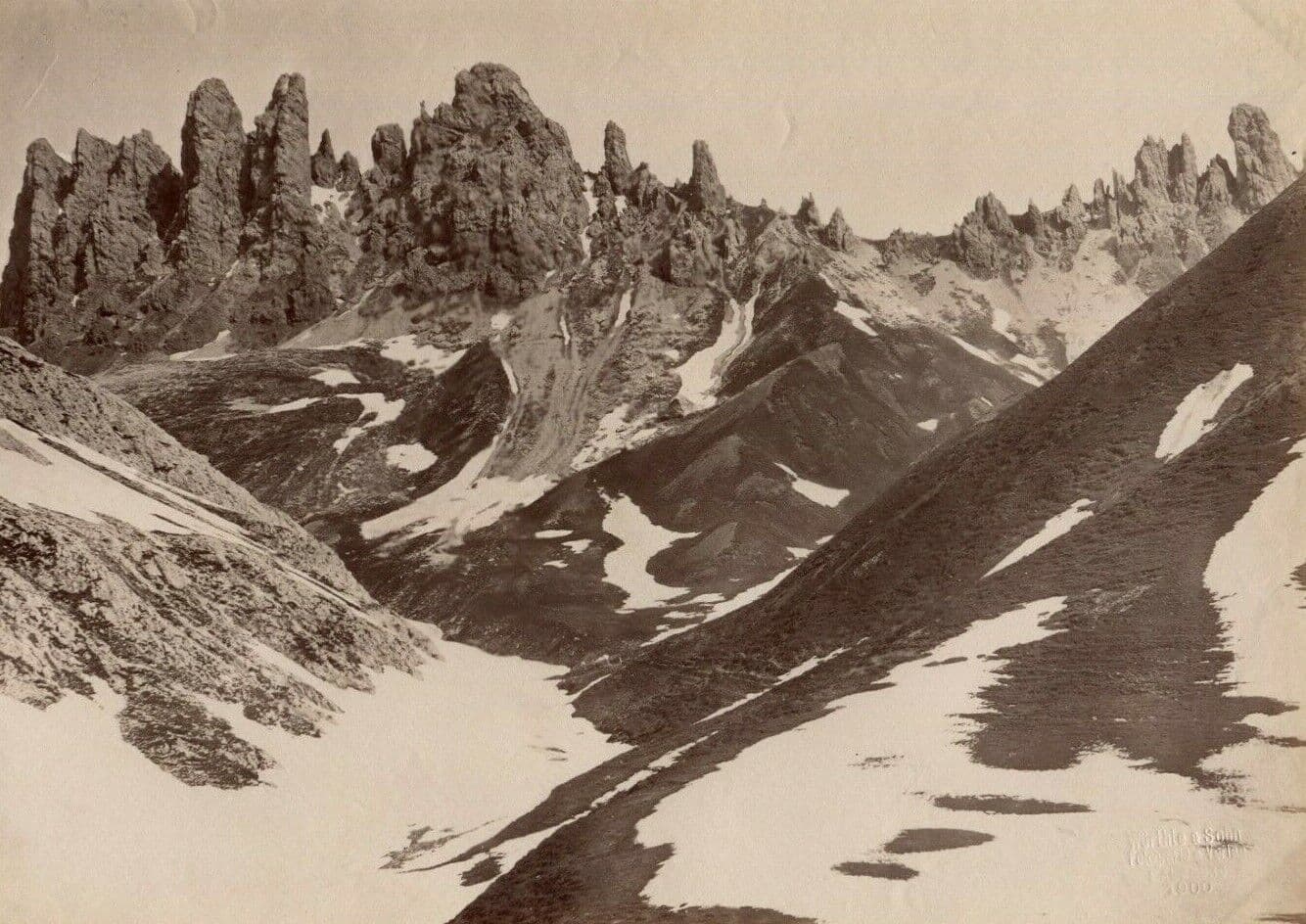 Vintage Photographs Rosszaghe Serisse Alpes, Würthle & Sohn 1900
