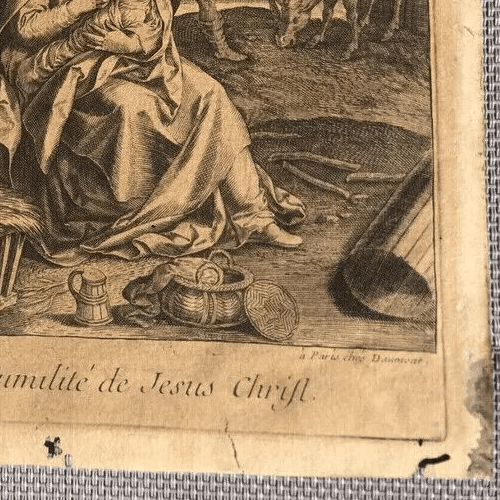 Antique Original Johannes I SADELER (1550-1600) Jesus Christ Etching image 5