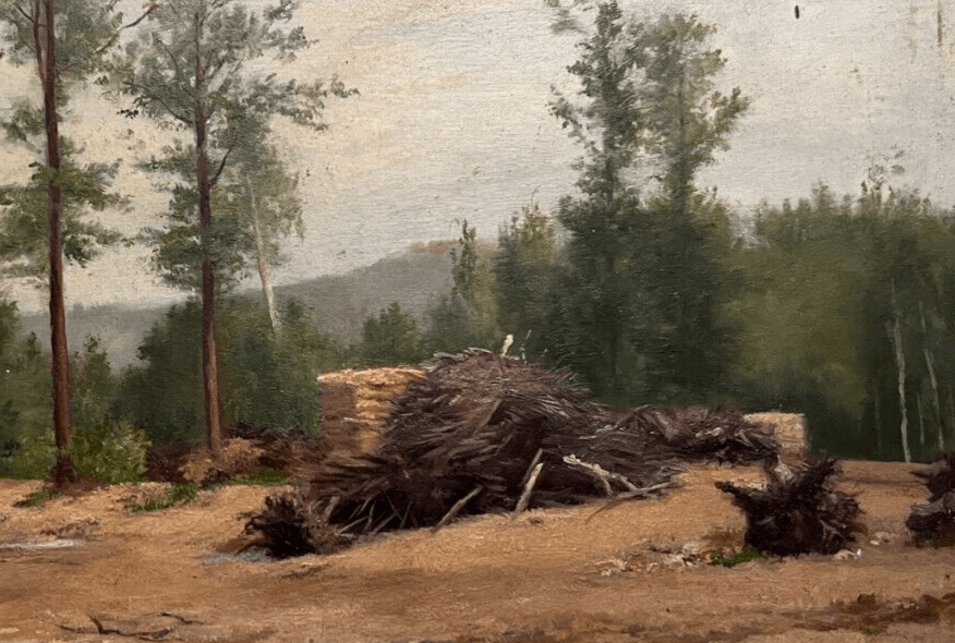 Antique Original Painting Landscape, Barbizon School, Rurual France 19th century image 3
