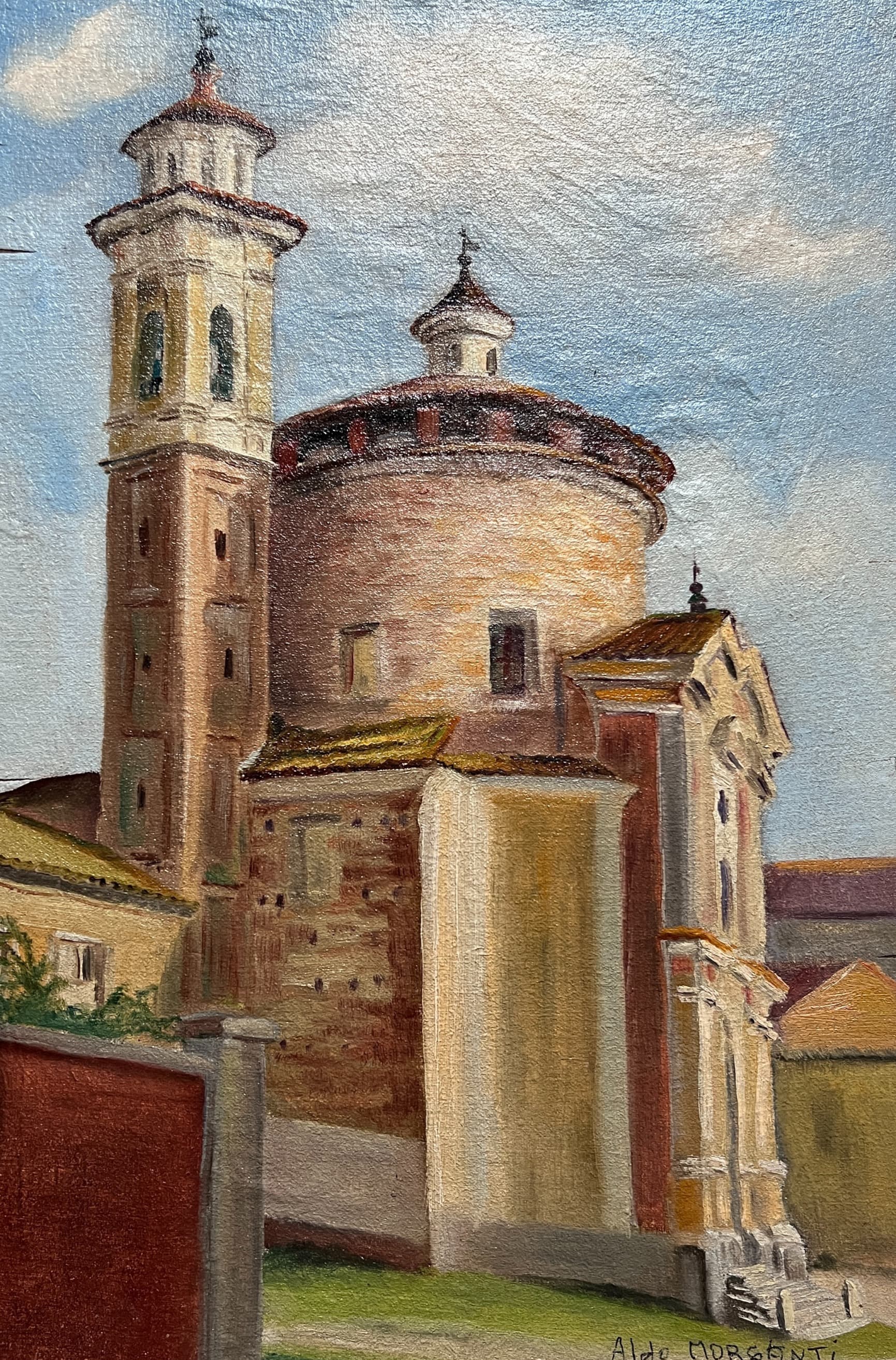 Original Painting Church Cityview