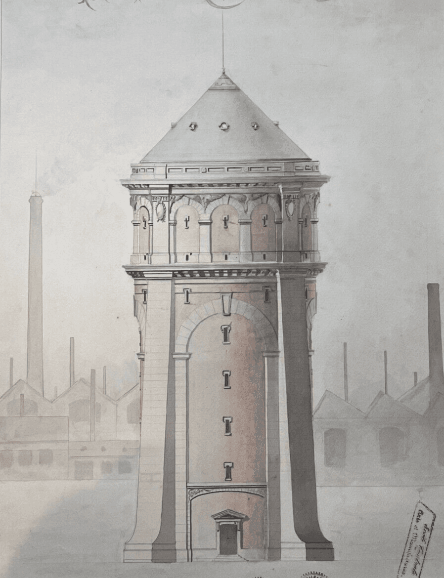Drawing Building Water Tower Project