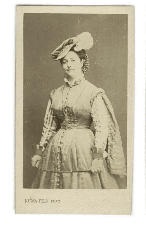 CDV Vintage Photographs NUMA FILS - Alice Theric, Opera Actress c. 1864