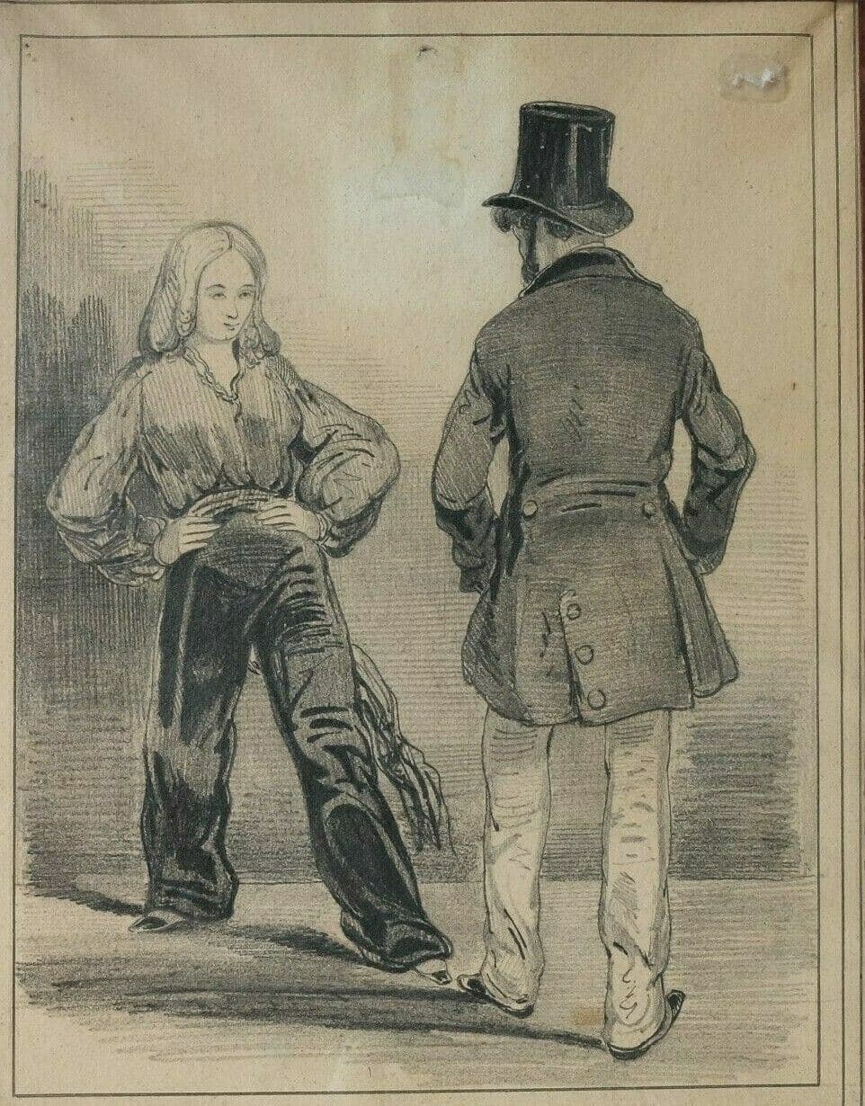 Drawing Illustration with two Figures