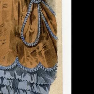 Antique French Fashion Print – Journal des Jeunes Personnes, 1867, Victorian image 6