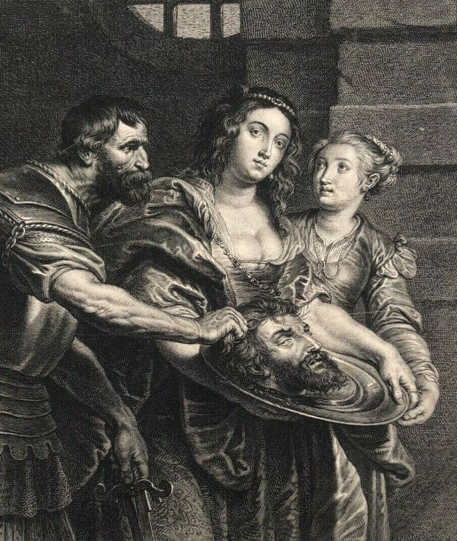 Schelte BOLSWERT (1586-1659) Beheading of Saint John the Baptist Etching