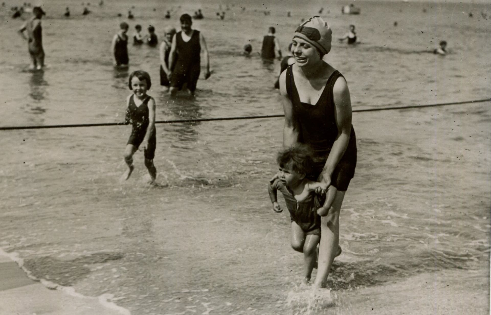 Mother and Son at the Beach
