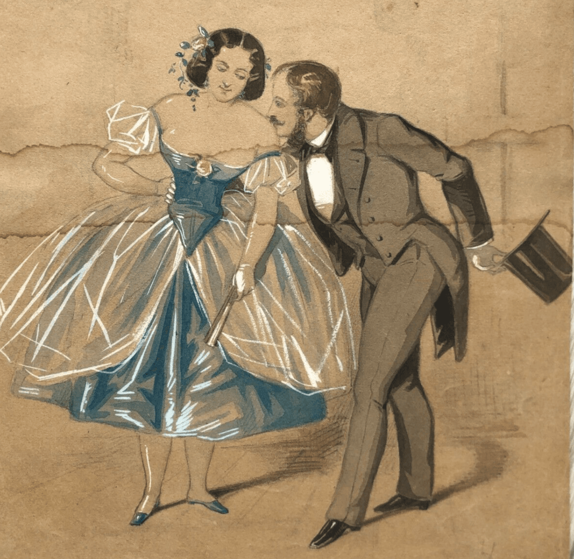 Drawing Couple Dancing