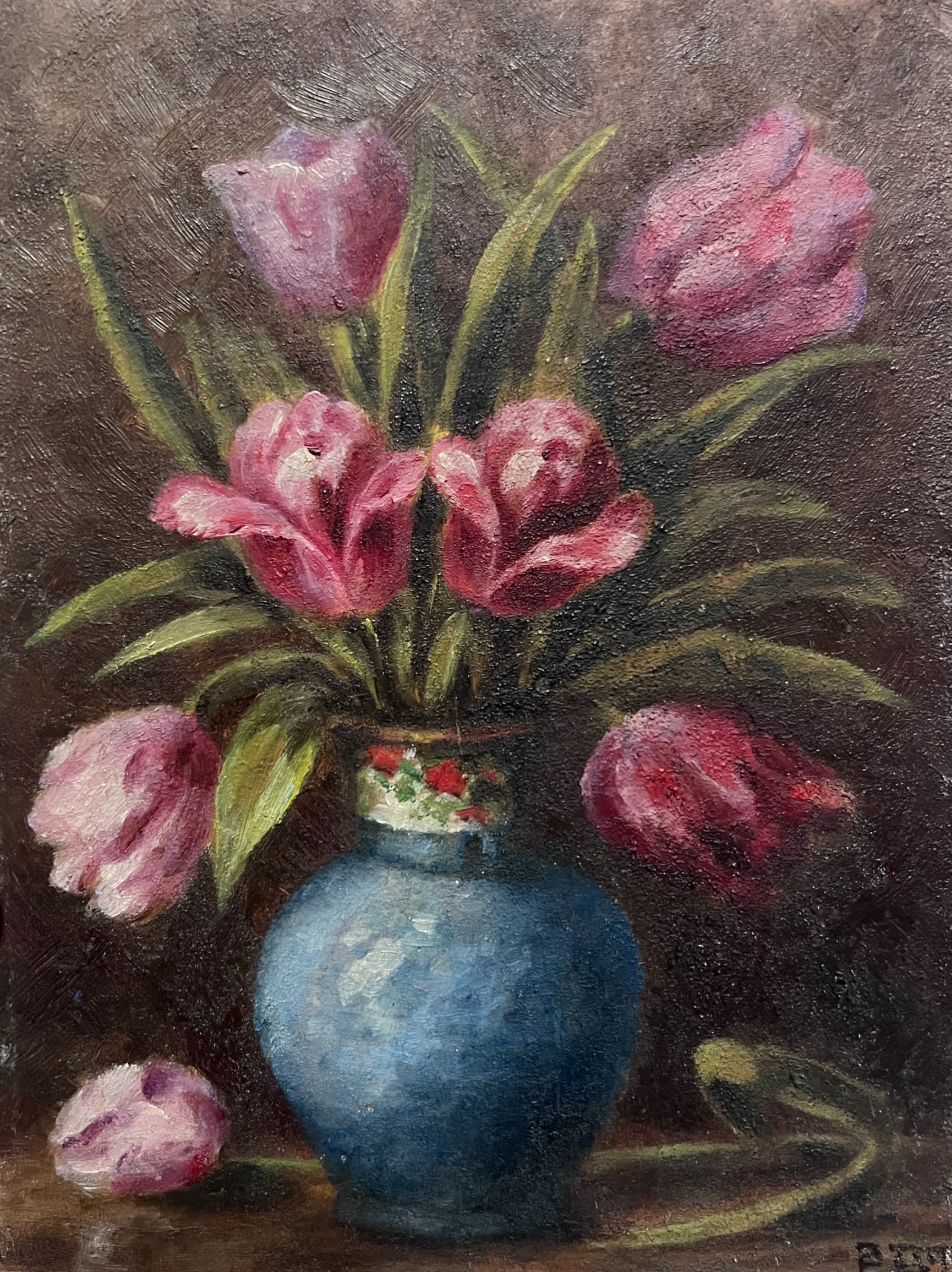Painting Tulip Bouquet Still Life