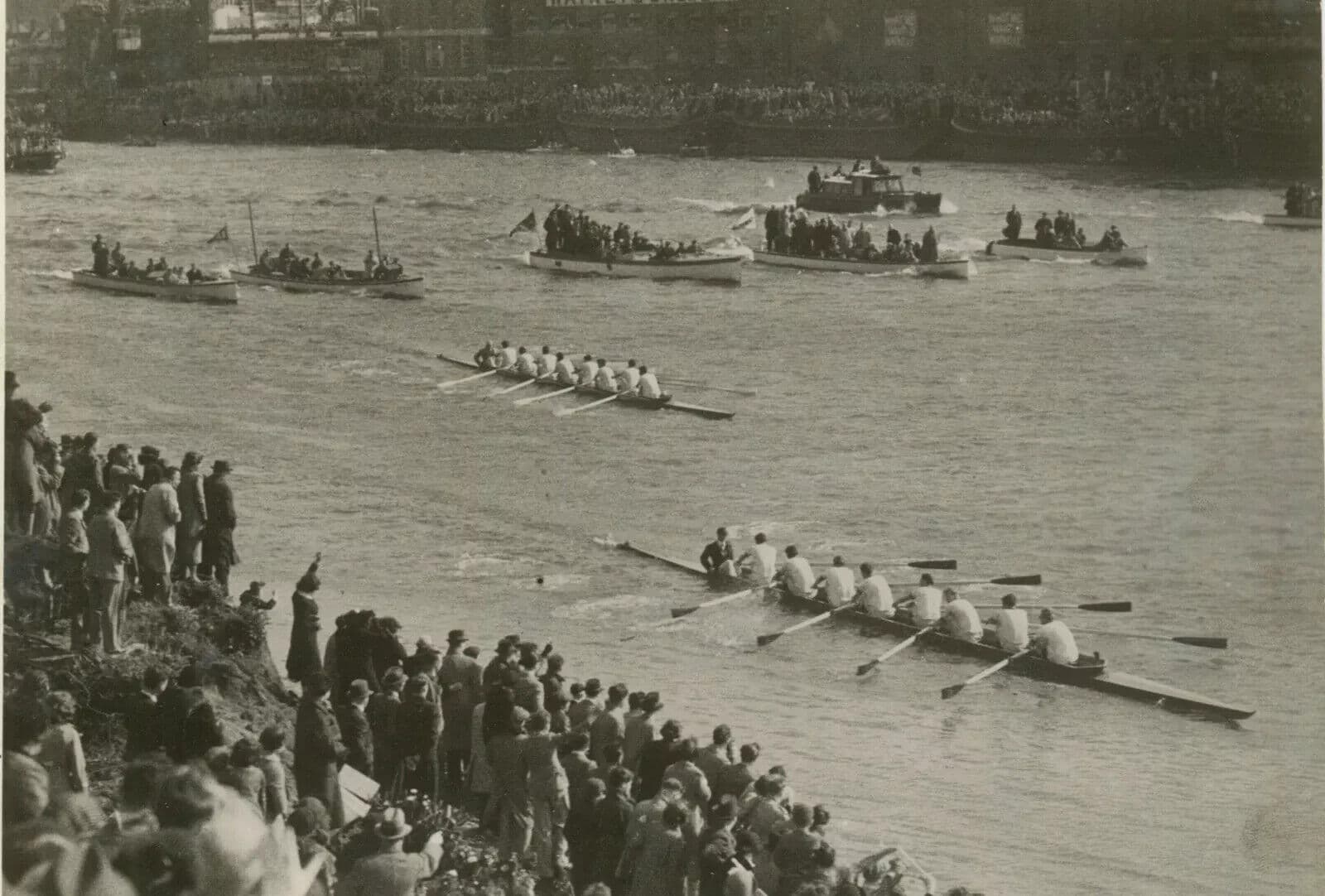 Vintage Photographs Oxford vs Cambridge, Oxford Race Championship c. 1938