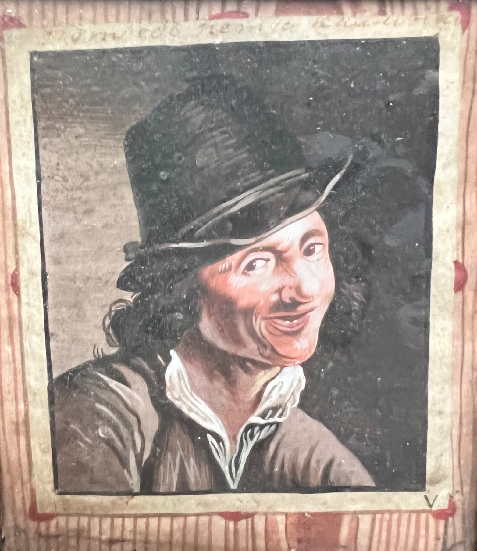 Drawing Man Portrait Counts Coins, The Hearing