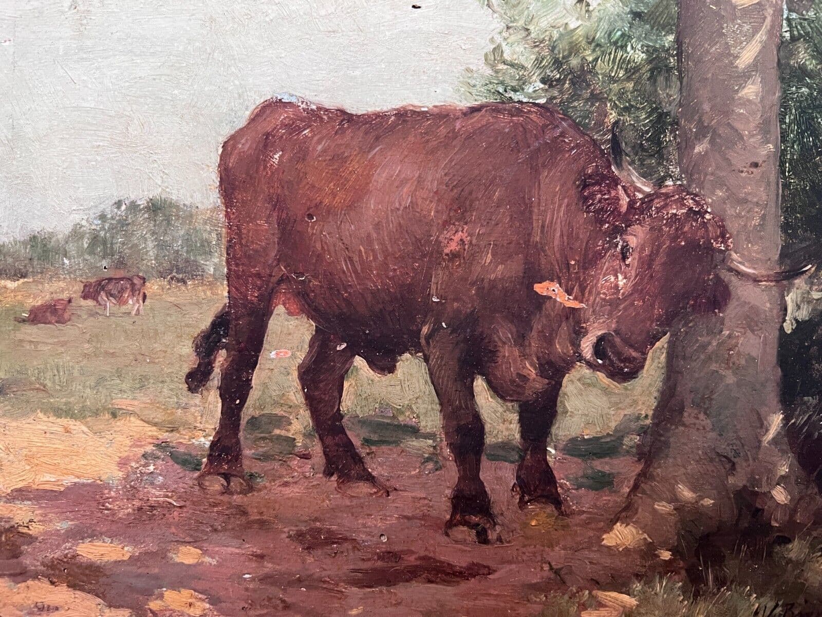 Painting Landscape with Bull