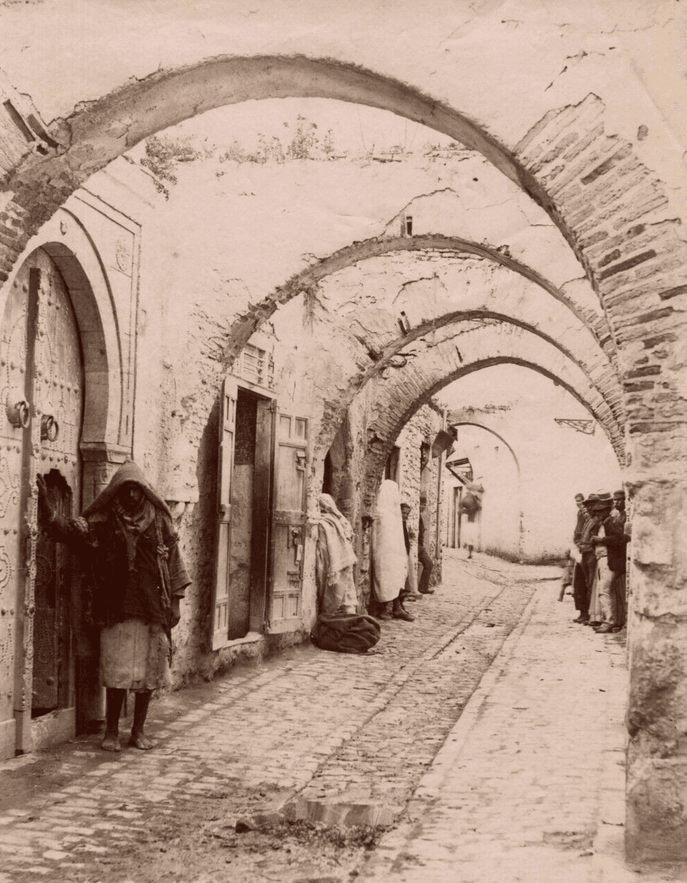 Vintage Photographs Orientalism Algeria, People, Cityview, Street
