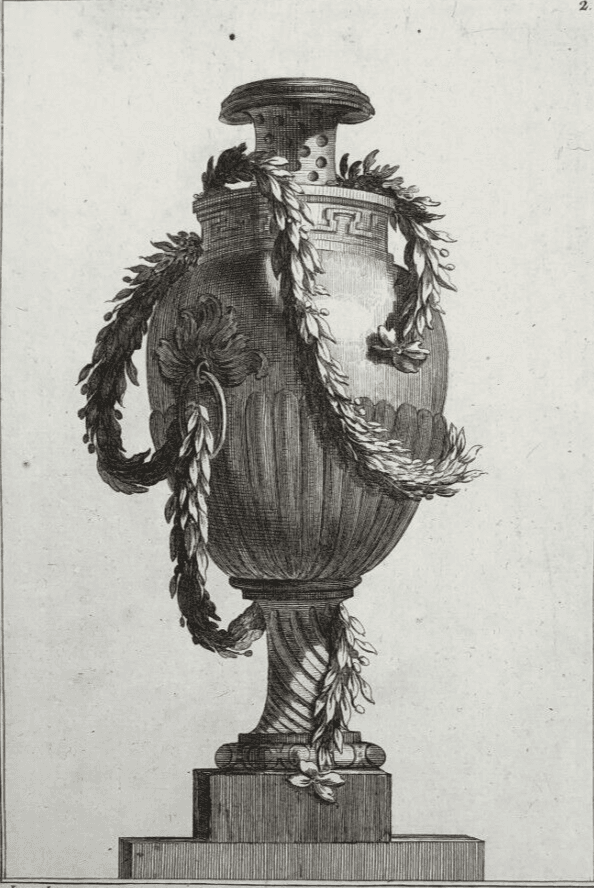 Pierre François TARDIEU (1711-1771) Vases x5 Etching