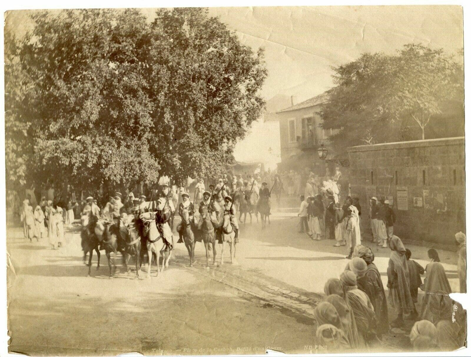 Photograph ND Photo - Tebessa, Demonstration at Casbah, Albumen c.1880