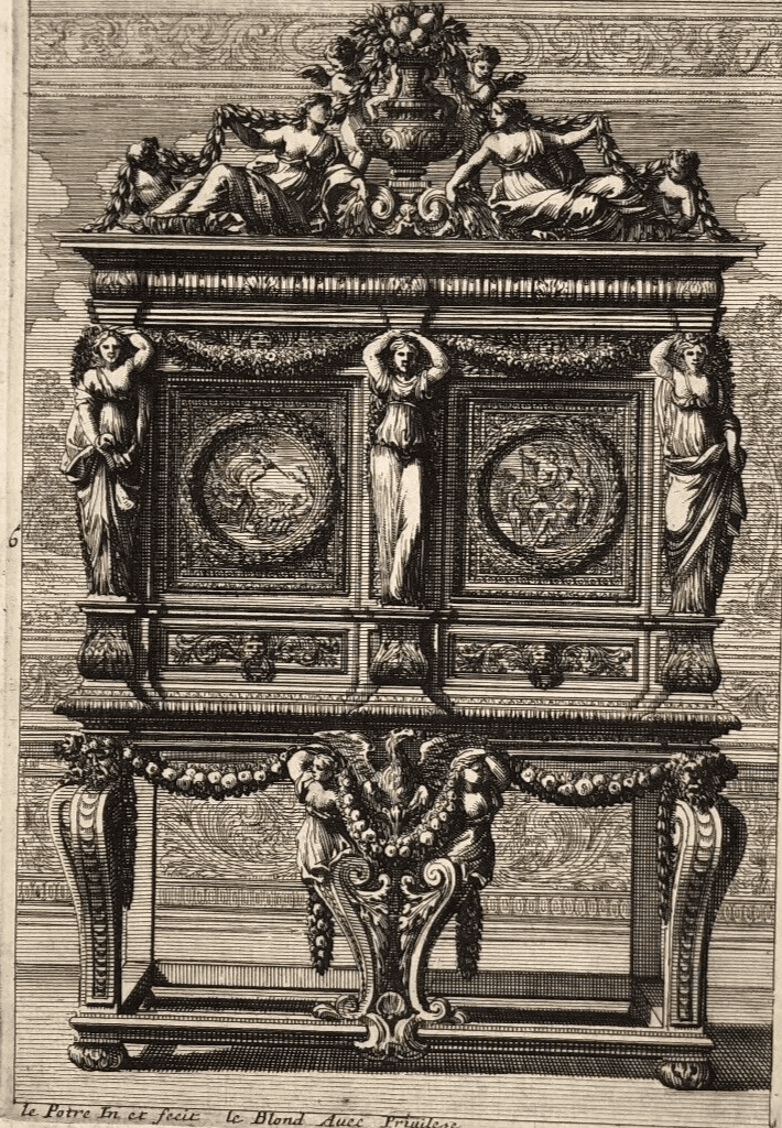 Vintage Etching by Jean Le Pautre (1618–1682) Architecture Architectural