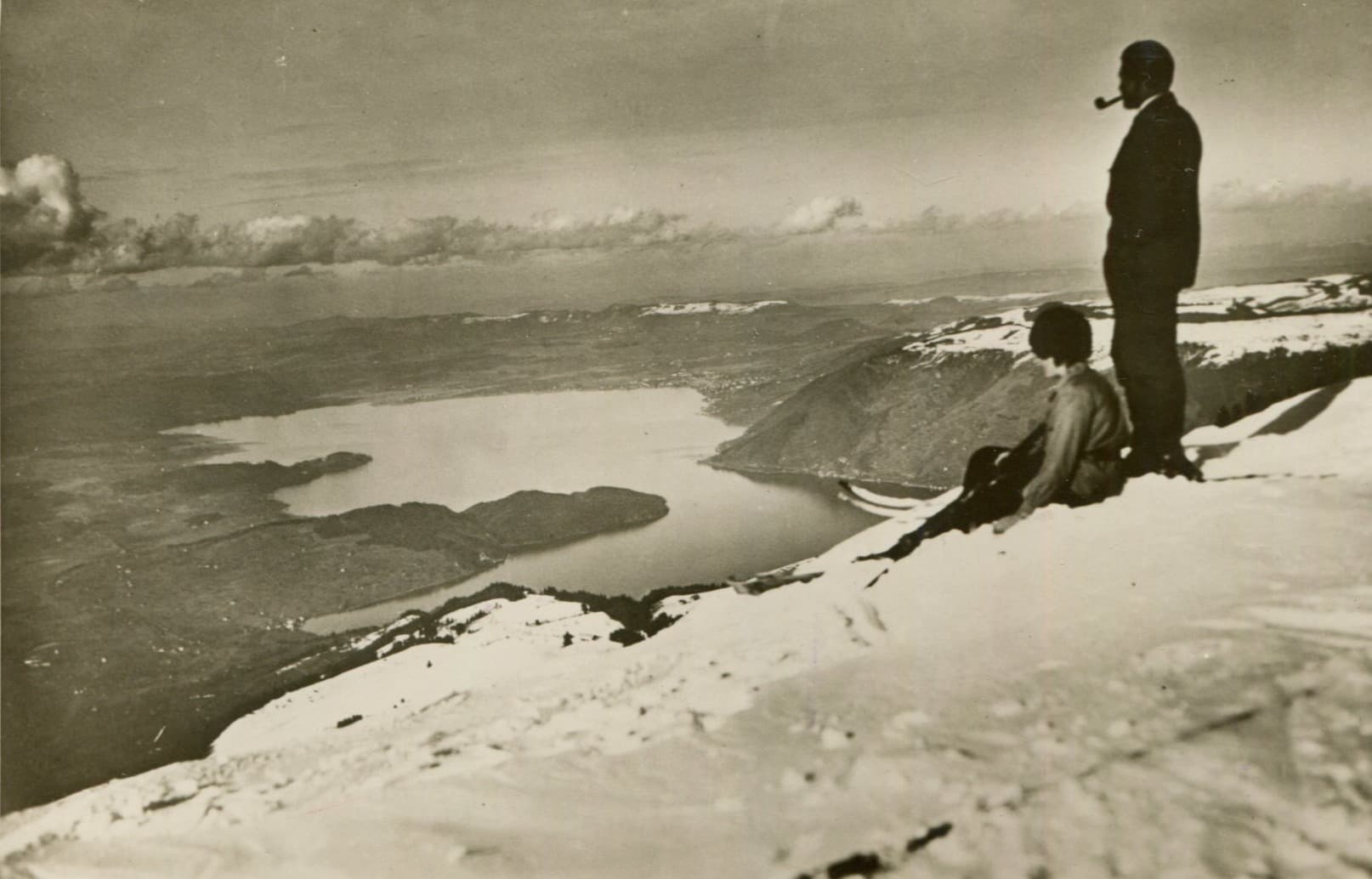 Ski Couple at the Mountain