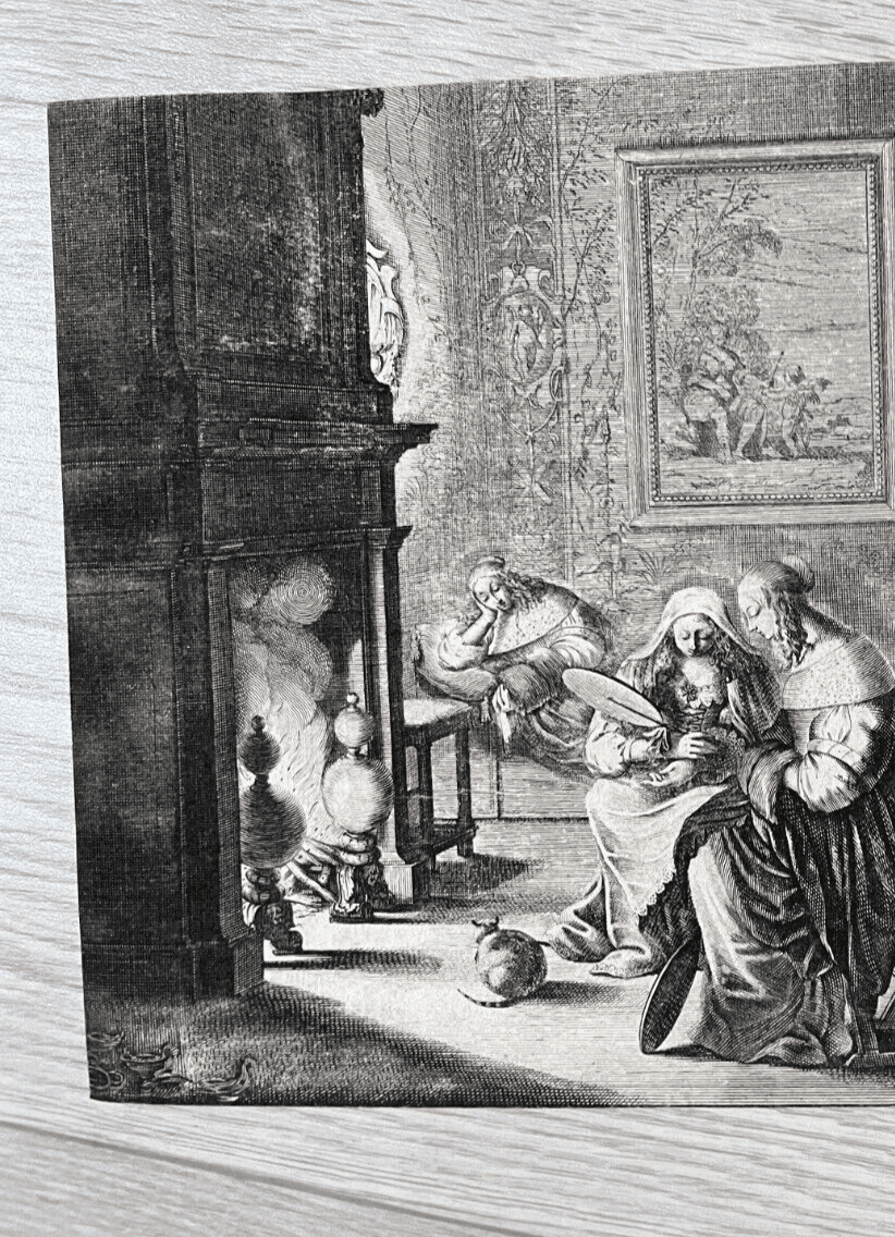 Antique Original Engraving The Wise and Foolish Virgins by Abraham Bosse image 5