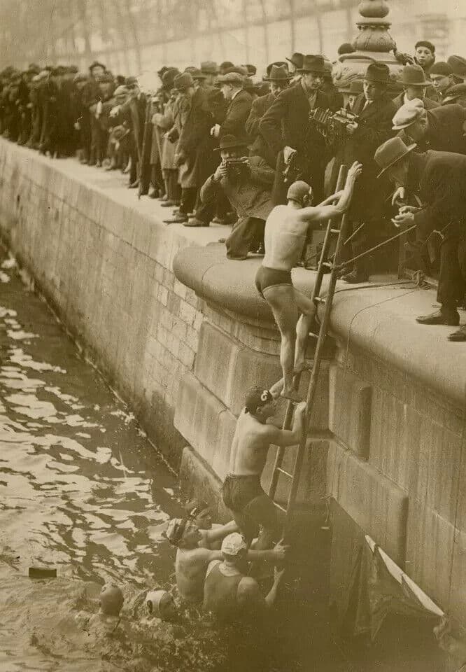 Vintage Photography Original Swimming Championships
