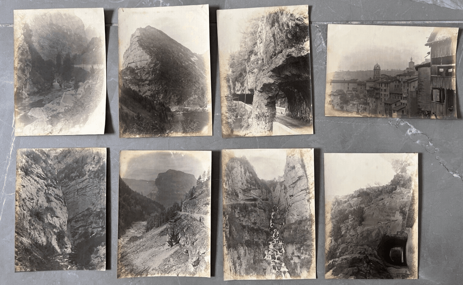 Vintage Photographs Mountain, Cave, People, Landscape