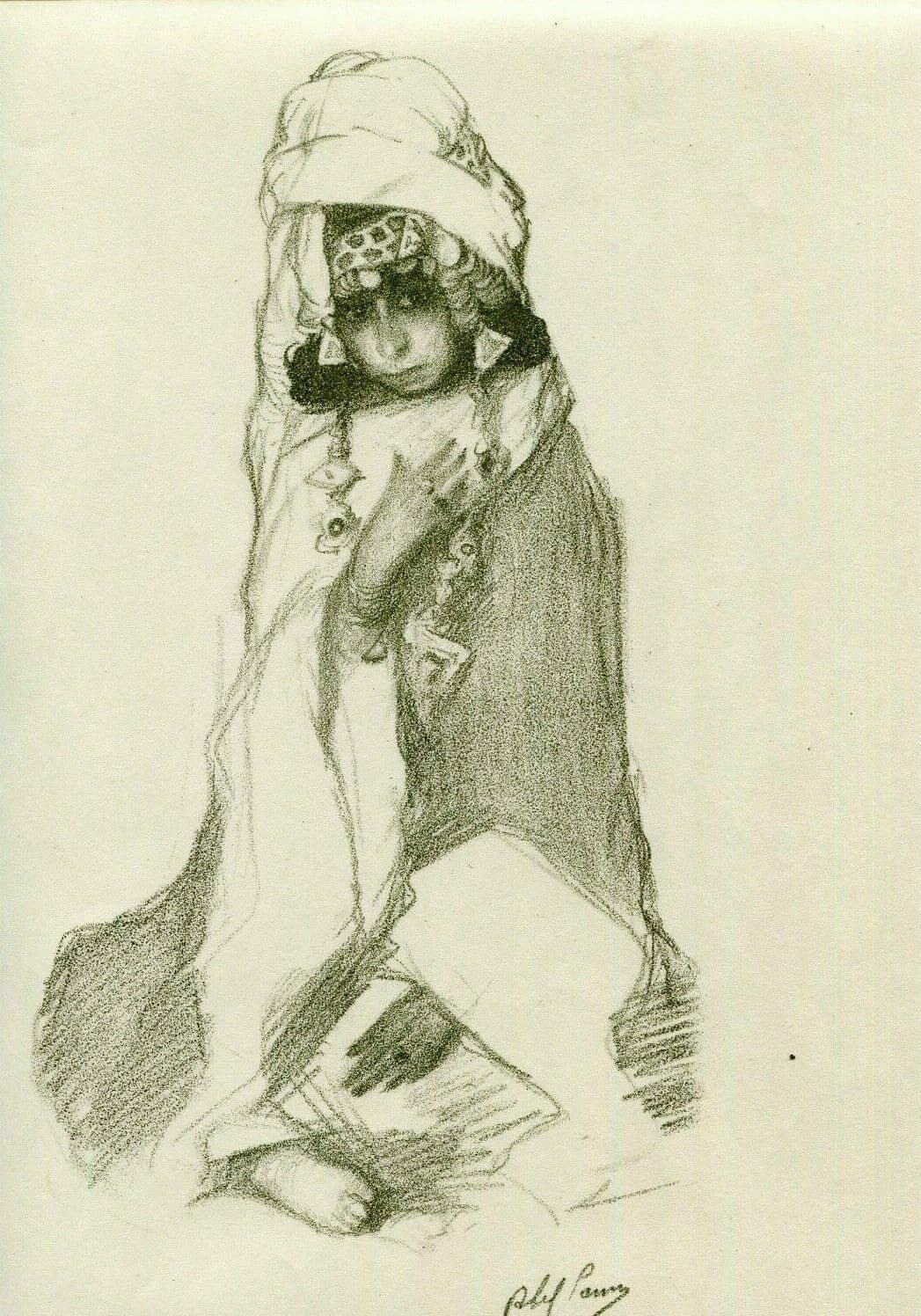Abel Pfeffermann PANN (1883-1963) Bible, Sarai Lithography