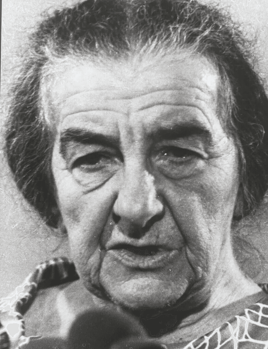 Vintage Press Photograph A.F.P - Golda Meir in Tel-Aviv 1973
