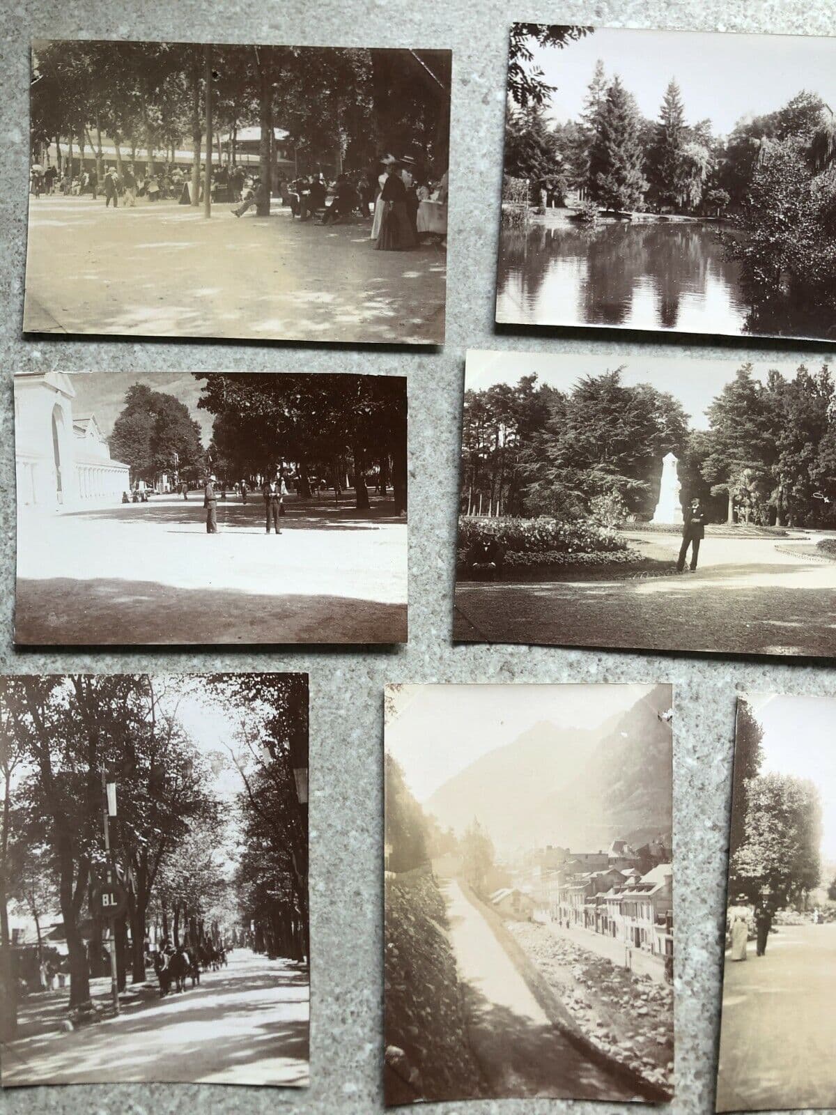 Vintage Photographs Lot Luchon, Cauterats, Tarbes, Hermal x11 1902
