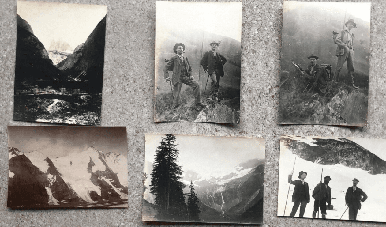 Vintage Photographs Lot x9 Mountain Landscape 1902