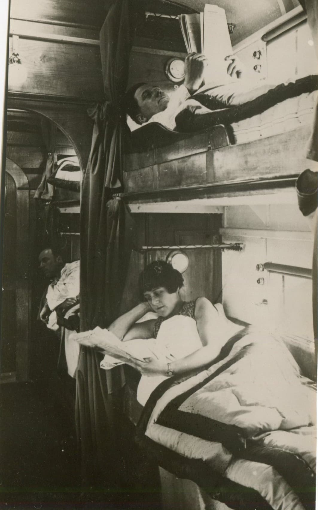 Sleeping in the Train Photographs 1920'