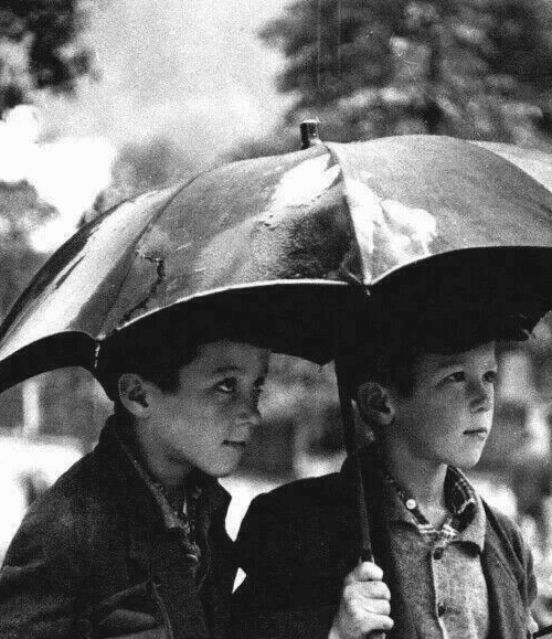 Vintage Photographs Gelatin Silver GEORGES Y. ANSQUER Rainy Day, c.1950