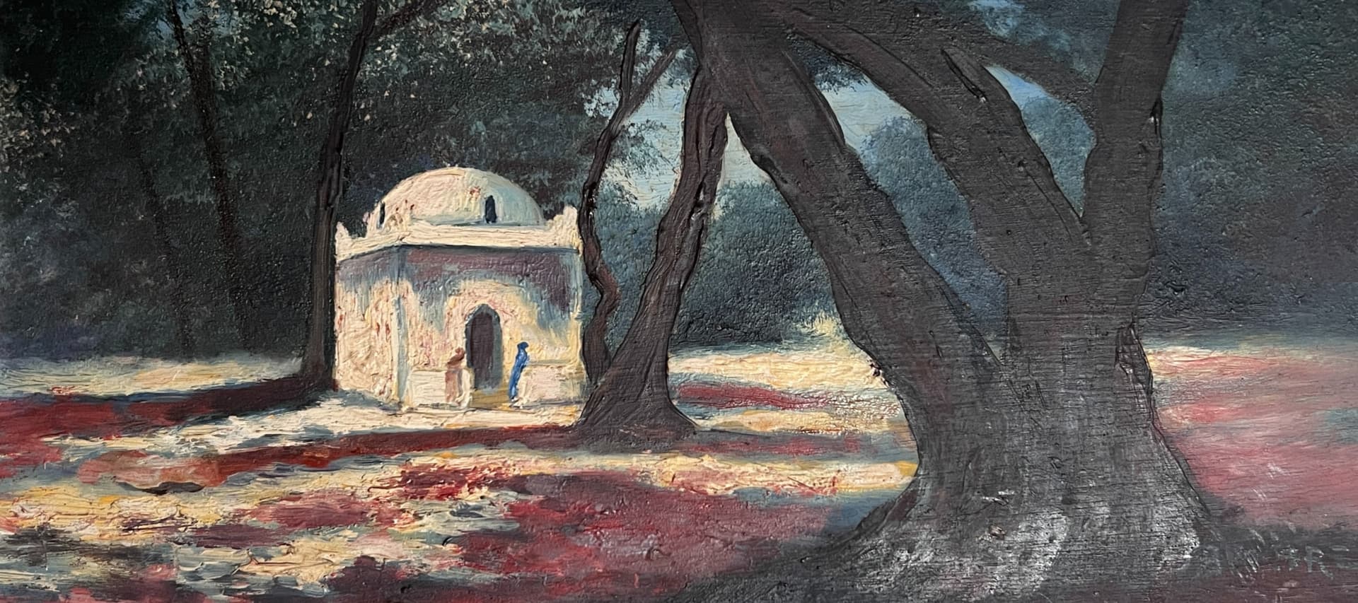 Painting by Sydney M. BROAD (1853-1942) Oriental Landscape
